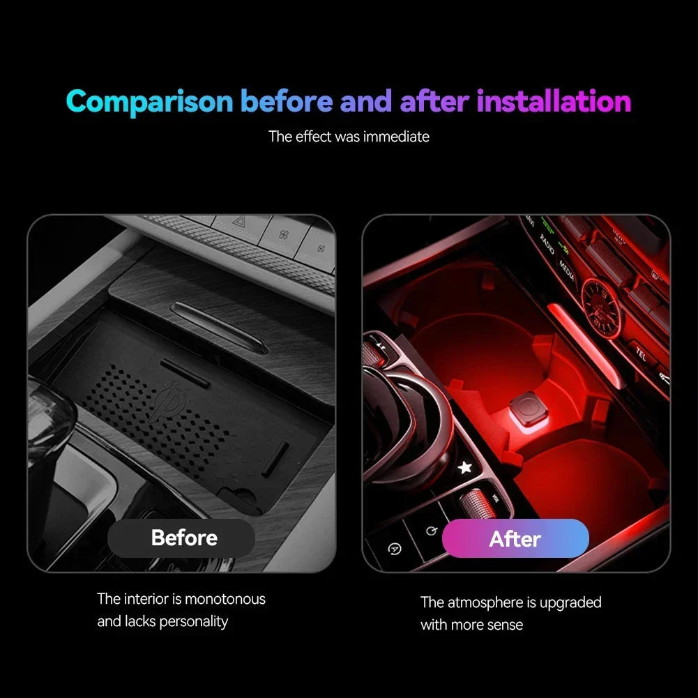 1/2PCS Mini USB Car LED Light Auto LED Interior Lighting DC 5V USB LED Atmosphere Light Laptop Keyboard Light Decoration Night sayaragear