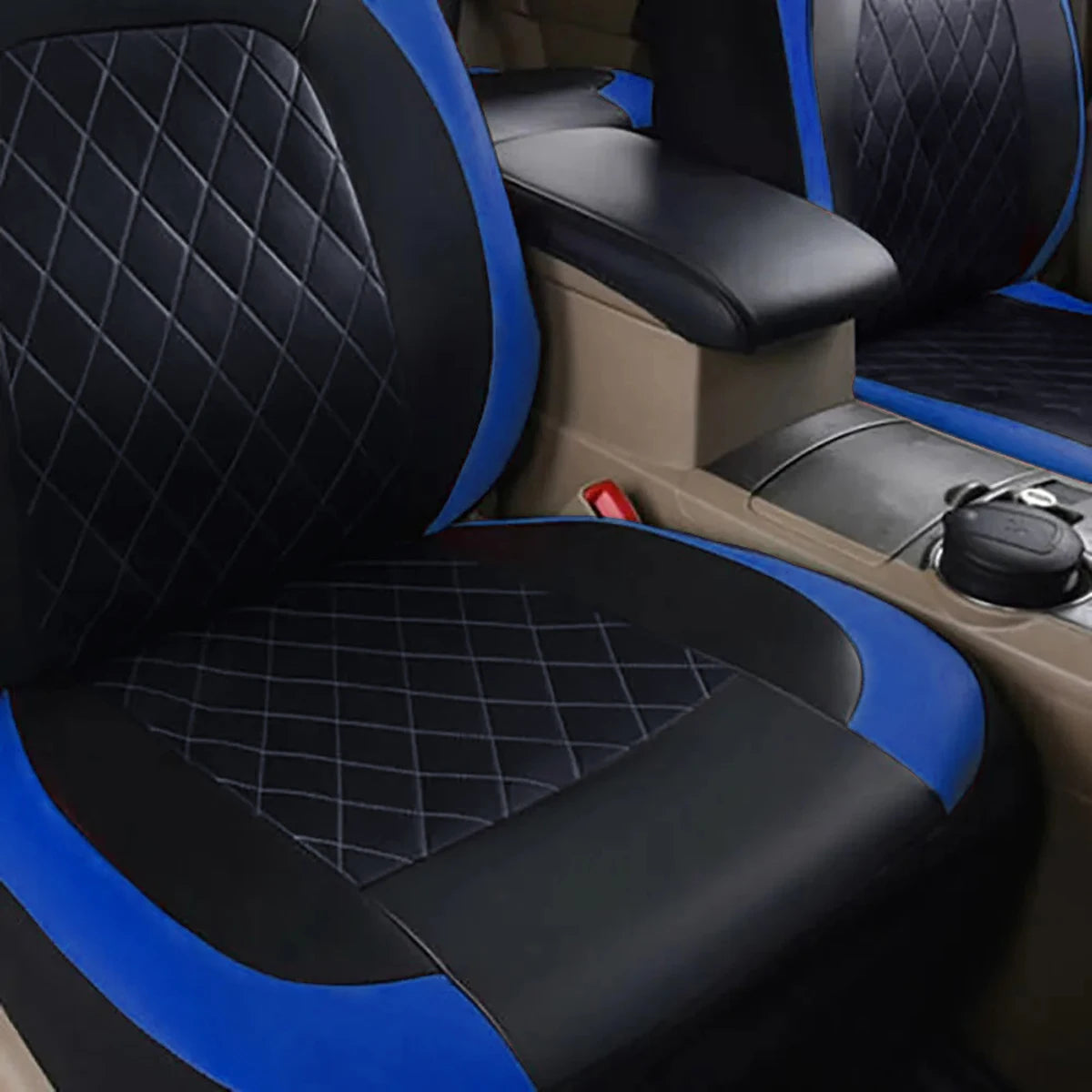 All Season Quited PU Leather Car Seat Cover Full Surrounded Seat Protector Waterproof Universal Fit Sedan Suv Pick-up Truck Seat sayaragear