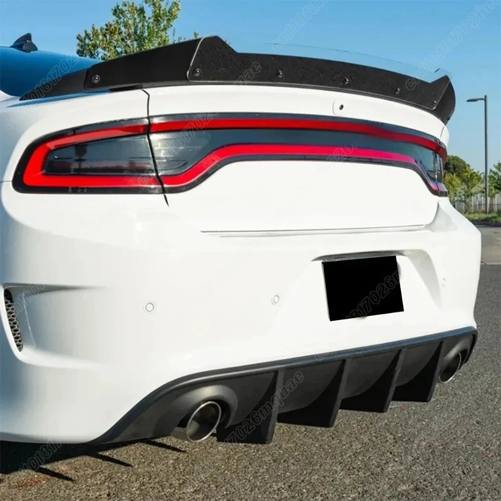 For Dodge Charger SRT/GT/RT/Scat Pack/Daytona 2015 2016 2017 2018 2019 Car Rear Bumper Spoiler Lip Exterior Accessories Body Kit sayaragear