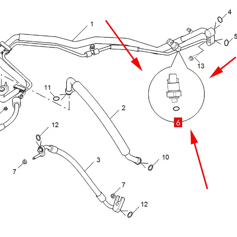 10234177 Original air conditioning refrigeration pressure sensor For SAIC MG RX5 GS sayaragear
