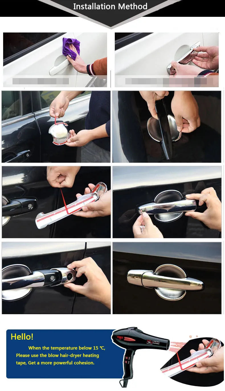 for Mazda 3 Axela 2014 - 2018 BM Luxurious Chrome Door Handle Cover Trim Set 2015 2016 2017 Car Accessories Stickers Car Styling sayaragear