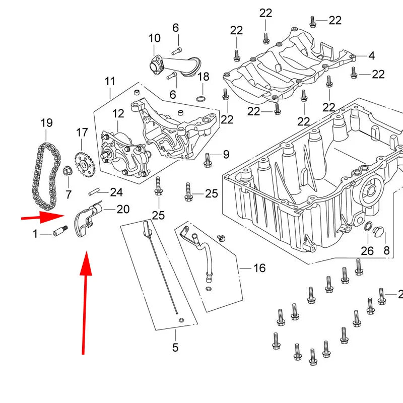 10110731510000 Original installed oil pump chain tensioner For GAC Trumpchi GS3, GS4, GA4, GA6 and new GS5 sayaragear