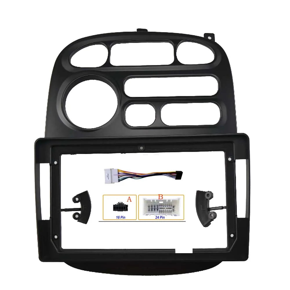 9 Inch Car Fascia Frame Fitting Adaptor Android Audio Dash Trim Kit For Hyundai H1 Starex 1997-2007 sayaragear