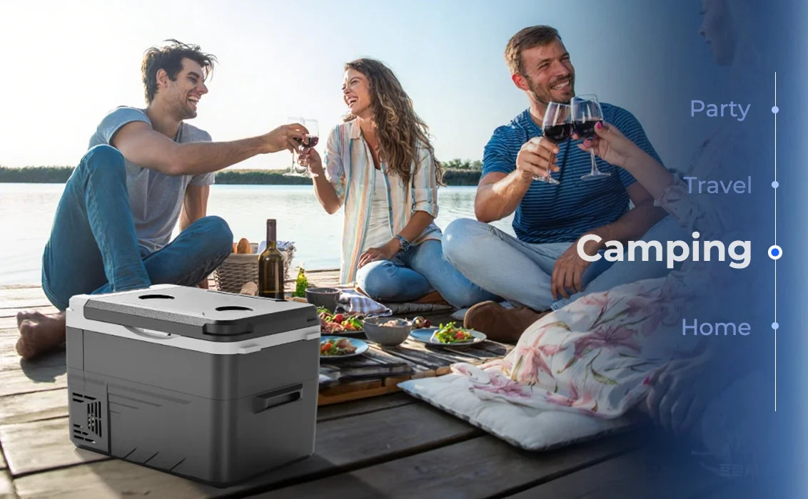 EUHOMY Mini Car Refrigerator, 10/15L Capacity, -20℃ to 20℃ Working Temp Portable Vehicle Cooler Car Fridge For Outdoor Camping sayaragear