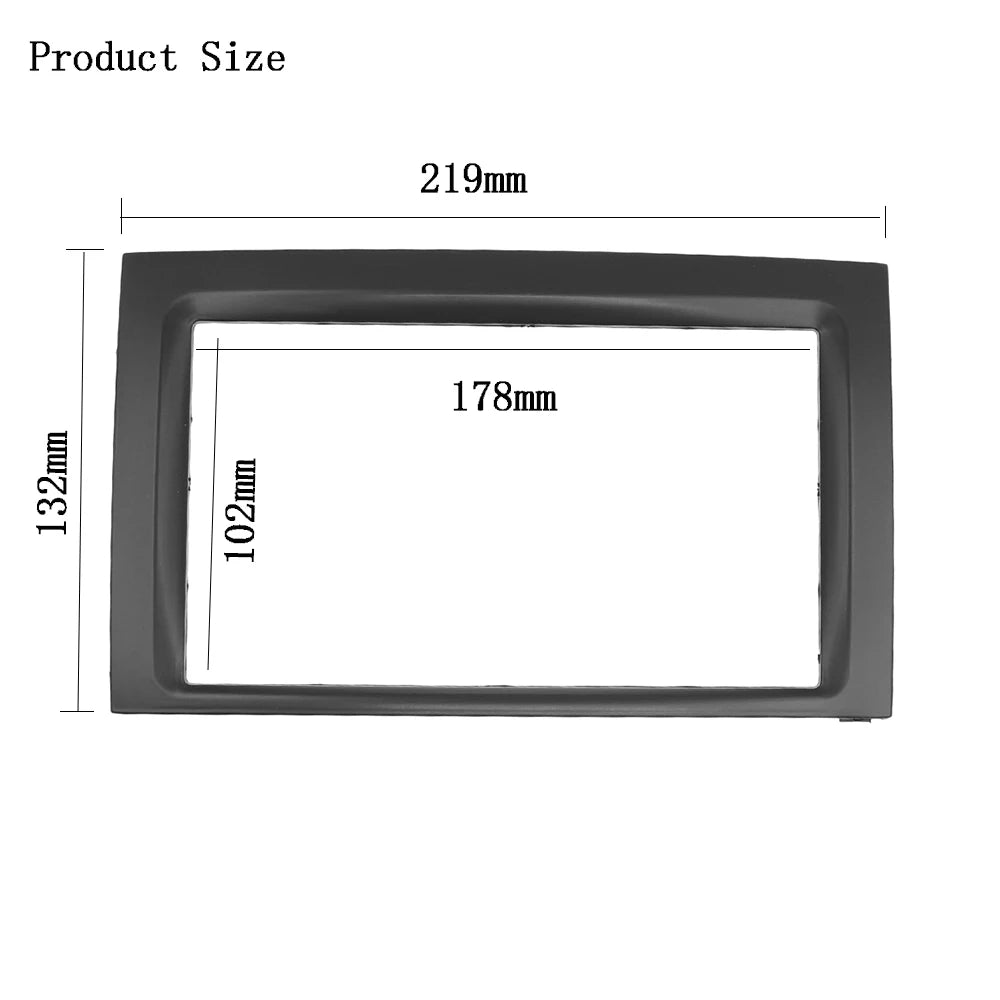 2DIN Car Radio Fascia for 2003 2004 2005 2006 Skoda Fabia Frame Stereo DVD Player Dash Fitting Kit Facia Face Plate Double Din sayaragear