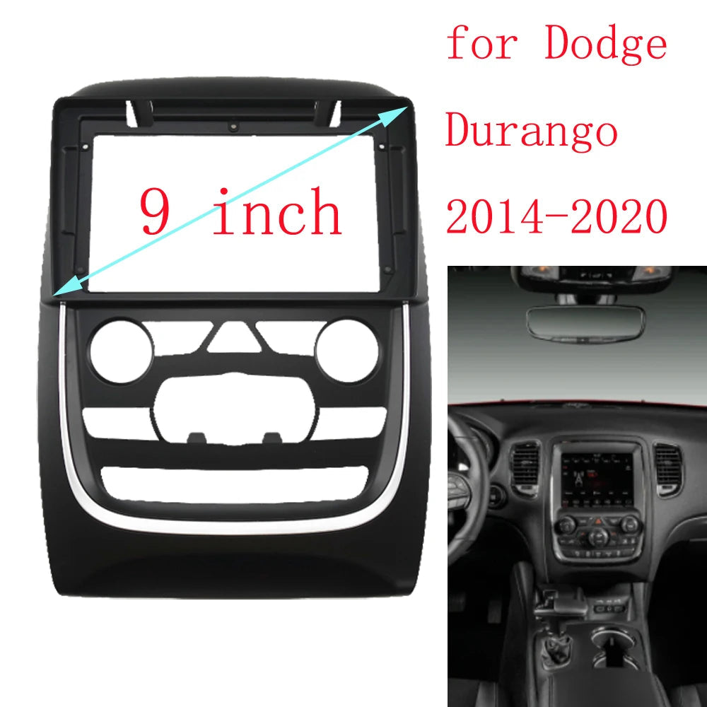 9 Inch For DODGE Durango 2014-2020 Car Radio Stereo GPS MP5 Android Player Head Unit 2 Din Fascia Panel Dashboard Frame Cover sayaragear