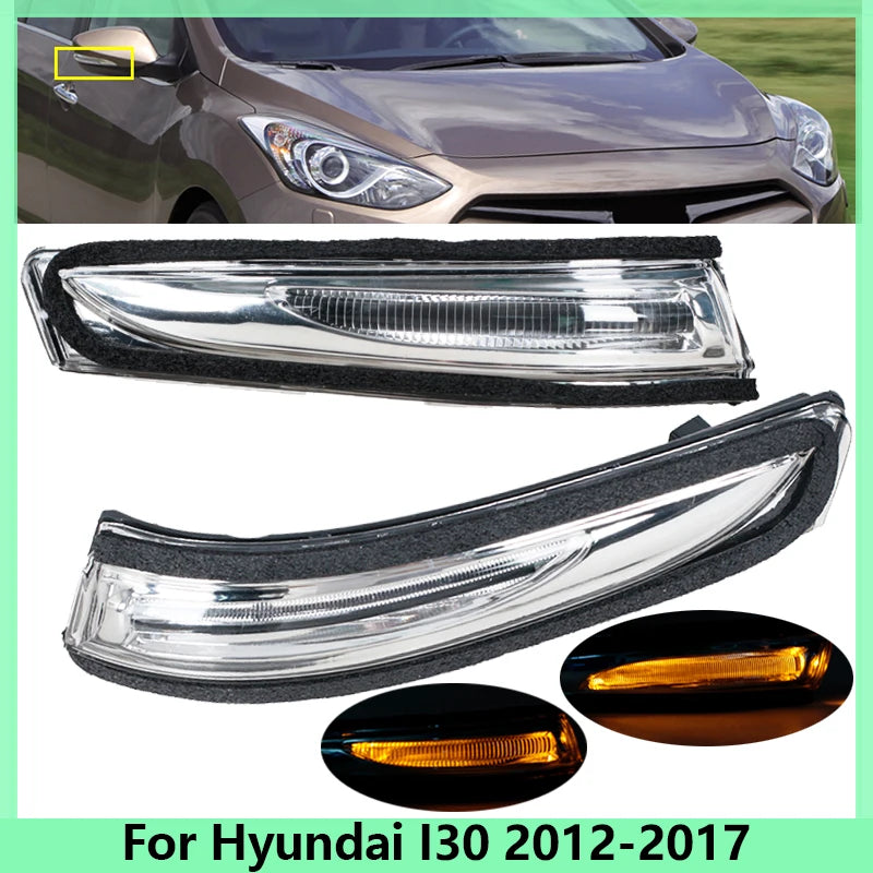 For Hyundai I30 2012 2013 2014-2016 87623A5000 87613A5000 Car Rearview Mirror Turn Signal Light Mirror Indicator Lamp Light sayaragear