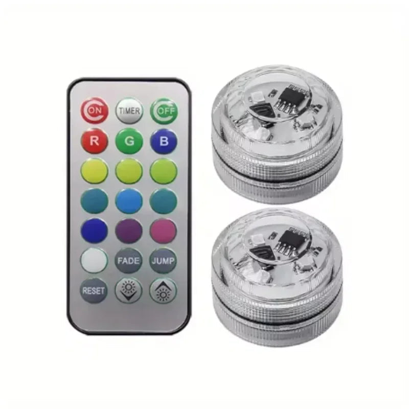 Wireless Adhesive LED Car Interior Ambient Light Remote Control Decor Auto Roof Foot Atmosphere Lamp Bicycle Tail Light sayaragear
