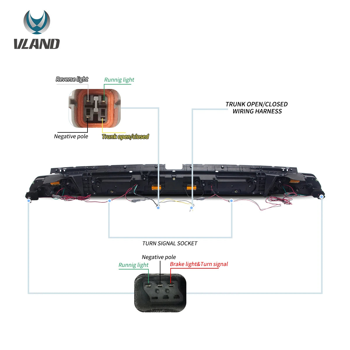 Vland 08-14 Challenger 3rd Gen (LC) Pre-Facelift Tail Lights With Sequential Turn Signal sayaragear