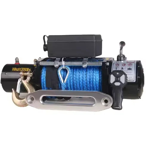 Durable High Quality 12000lbs 24Volt Electric Winch Remote Control Steel Cable for Outdoor 4x4 Vehicle Recovery Workcustom sayaragear