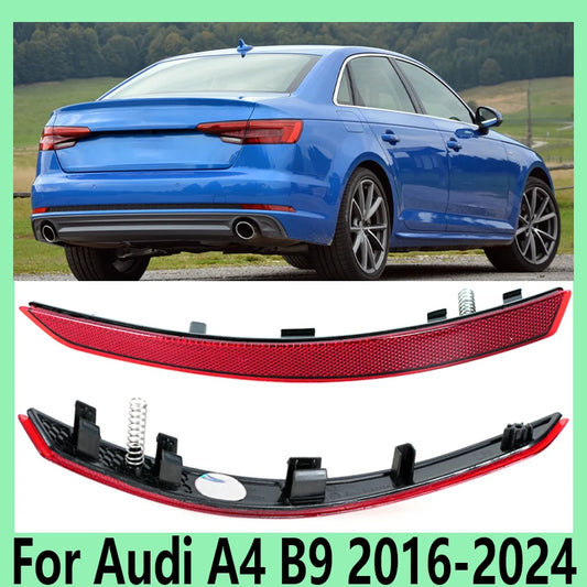 For Audi A4 B9 2016-2024 Car Accessories Rear Bumper Lamp Anti-tailgating Lamp Warning Signal Lamp 8WD945105A 8WD945106A - sayaragear