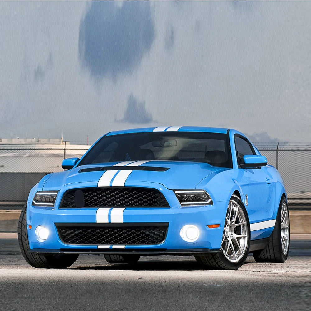 Vland 05-09 Mustang S197 LED Dual Beam Projector Headlights with DRL High Low Beam Front Headlamp Assembly sayaragear