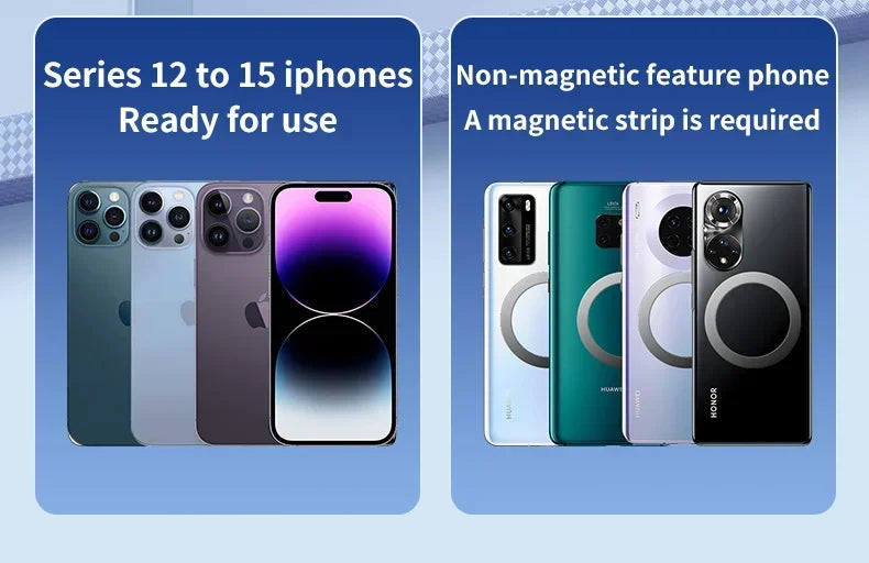ice Cooling Magnetic Wireless Car Charger Stand for iPhone 16 15 14 13 12 Pro Max MacSafe Car Phone Holder Fast Charging Station sayaragear