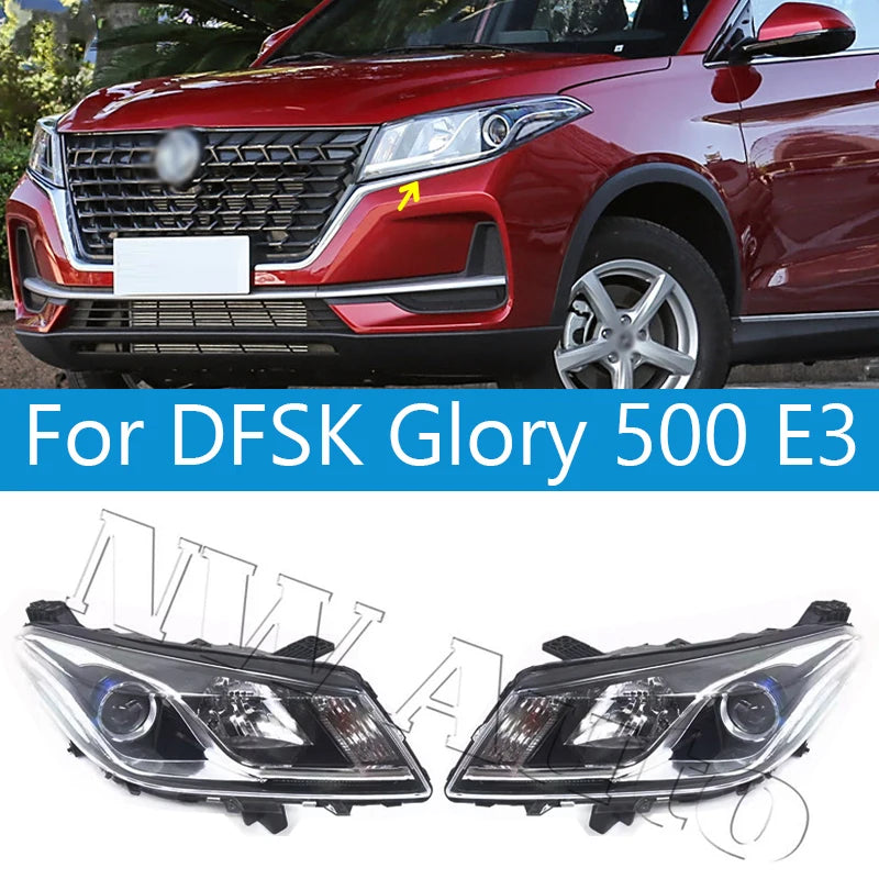 Front Headlight Head Light Headlamp For DFSK Glory 500 E3  Front Bumper  Headlight sayaragear