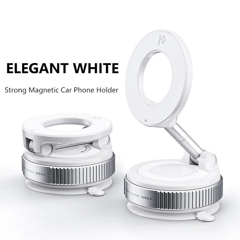 Vacuum Magnet Phone Bracket Multi-angles Adjustment Strong Magnetic Suck Design Foldable Car Holder For iphone Navigation Stand sayaragear