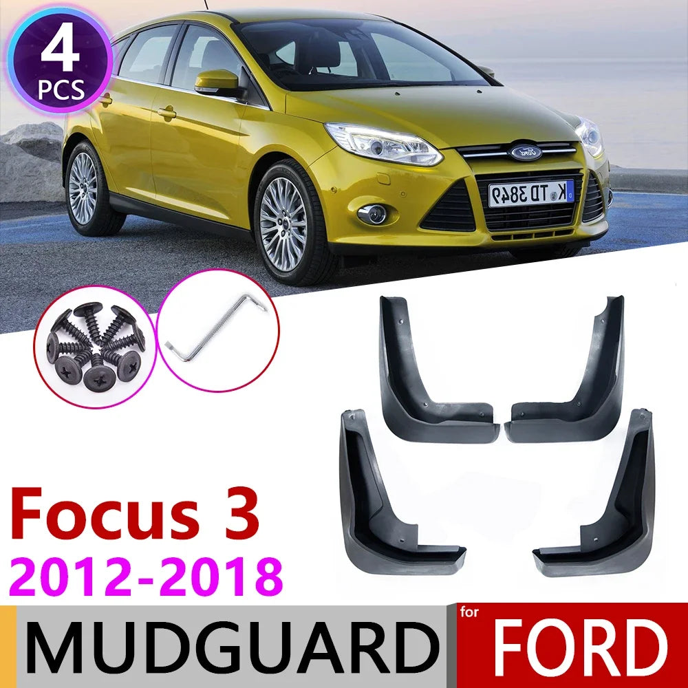 for Ford Focus 3 MK3 2011~2018 Fender Mudguard Mud Flaps Guard Splash Flap Mudguards Accessories 2012 2013 2014 2015 2016 2017 sayaragear