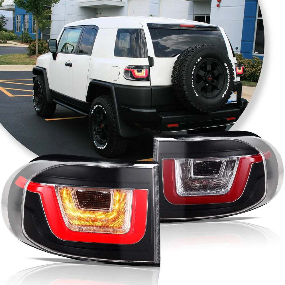 Vland 2006-2022 FJ Cruiser LED Tail Lights Clear – Stylish Upgrade for Enhanced Visibility and Modern Look sayaragear