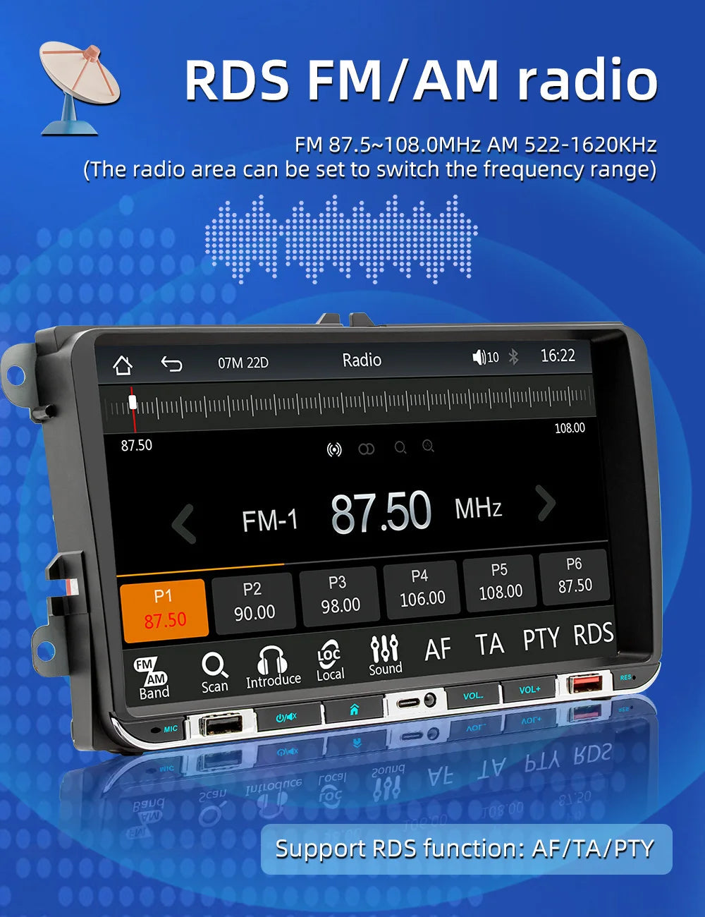 DuoDton 2 Din 9 inch Android Car Radio GPS 4G WiFi DSP Carplay For VW / Volkswagen Skoda Octavia golf 6 touran passat polo Jetta sayaragear
