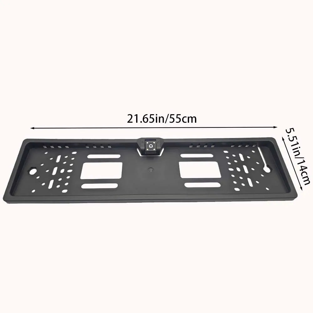4/8/12LED European License Plate Rearview Camera Frame Reverse Backup Camera Night Vision for Truck Car SUV, Camper Pickup sayaragear