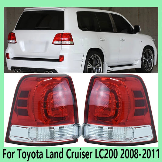 For Toyota Land Cruiser LC200 2008-2011 Auto Parts Tail Light Assembly Turn Signal Brake Warning Light Rear Bumper Headlight - sayaragear