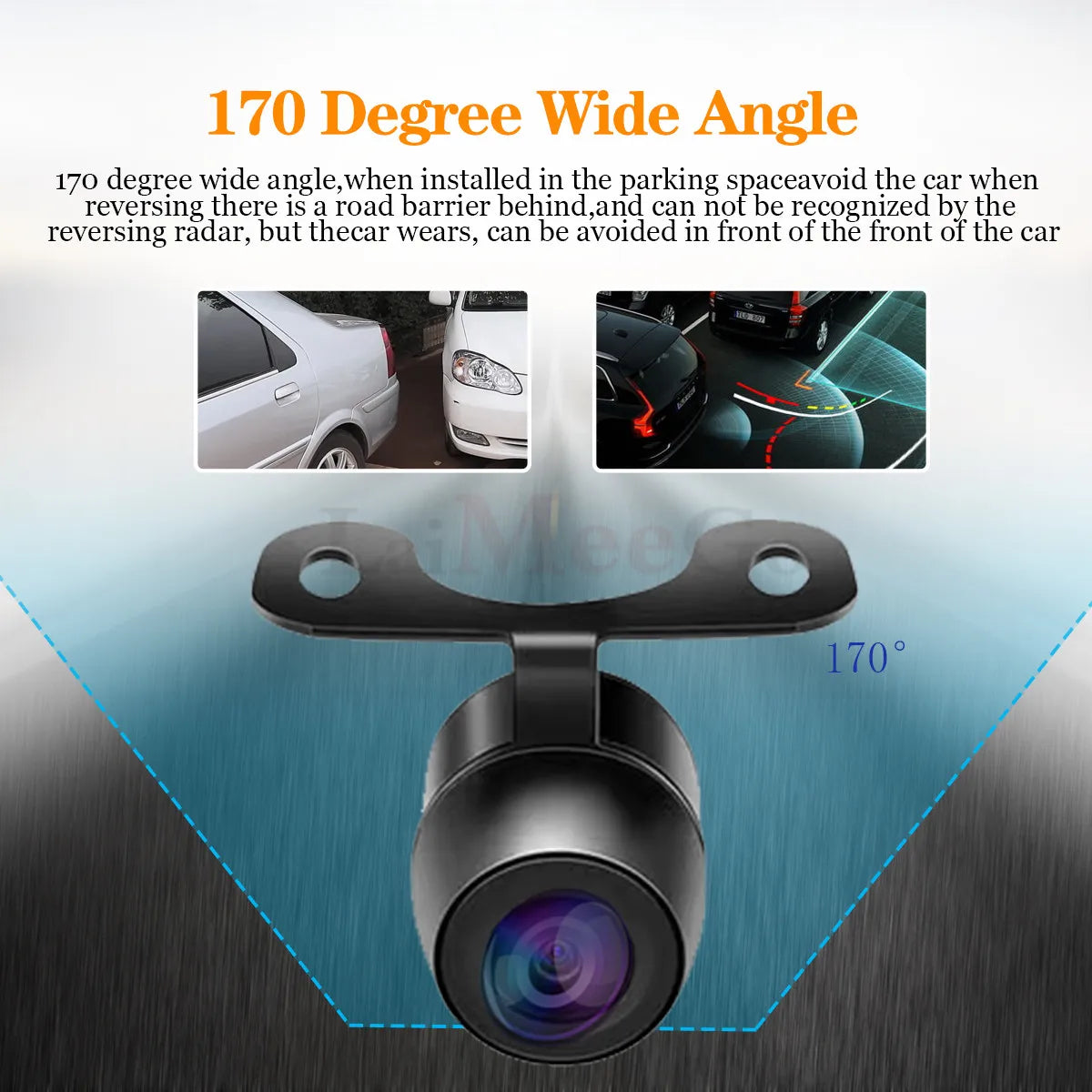 Car Backup CCD Front Rear View Camera 170 Degree Wide Angle Waterproof Without Guide Line Auto Parking Sensor System sayaragear