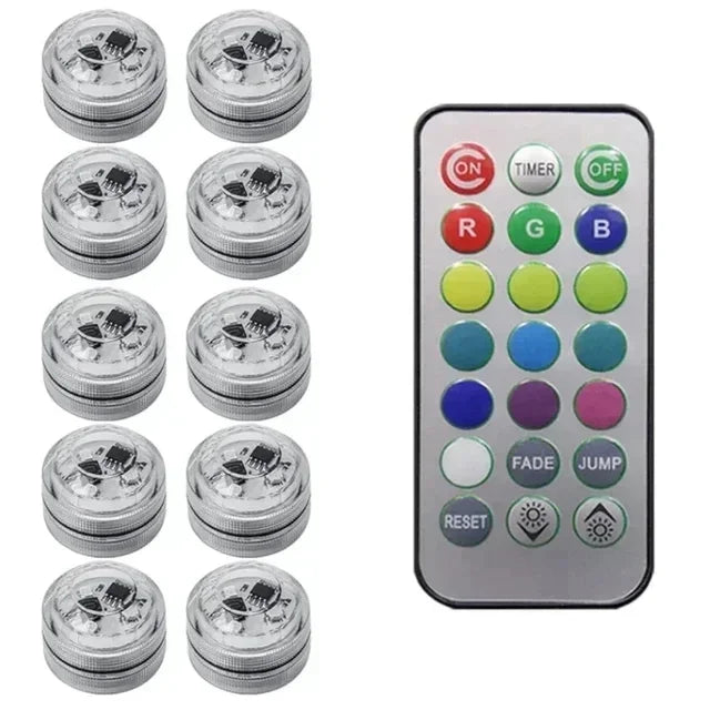 Wireless Adhesive LED Car Interior Ambient Light Remote Control Decor Auto Roof Foot Atmosphere Lamp Bicycle Tail Light sayaragear