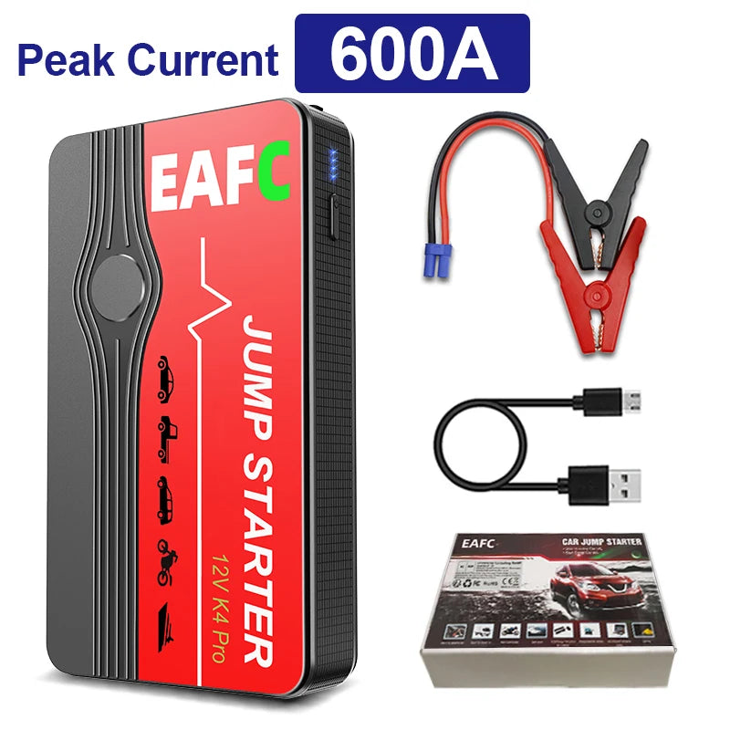 2000A Portable MultiFunction Emergency Booster Car Emergency Mobile Power Battery Charger 12V Car Jump Starter with LED Light sayaragear
