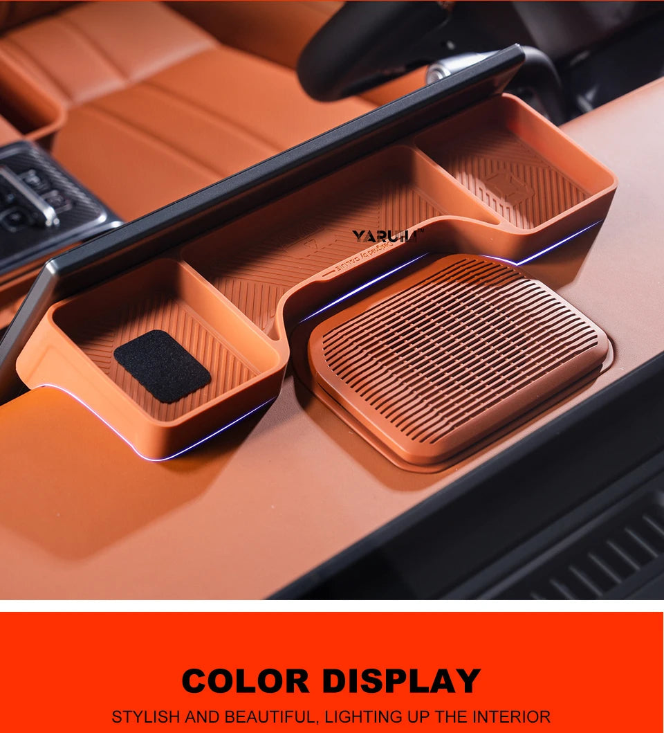 For Jetour G700 2025 2026 Car Screen Rear Silicone Storage Box Storage Sundries Box Interior Stowing Accessories sayaragear