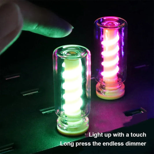 Car USB LED spiral Filament Touch Dimming Bulb 5V Retro LED Bulbs 1W Night Light Camping Incandescent Decorative LED Lighting sayaragear