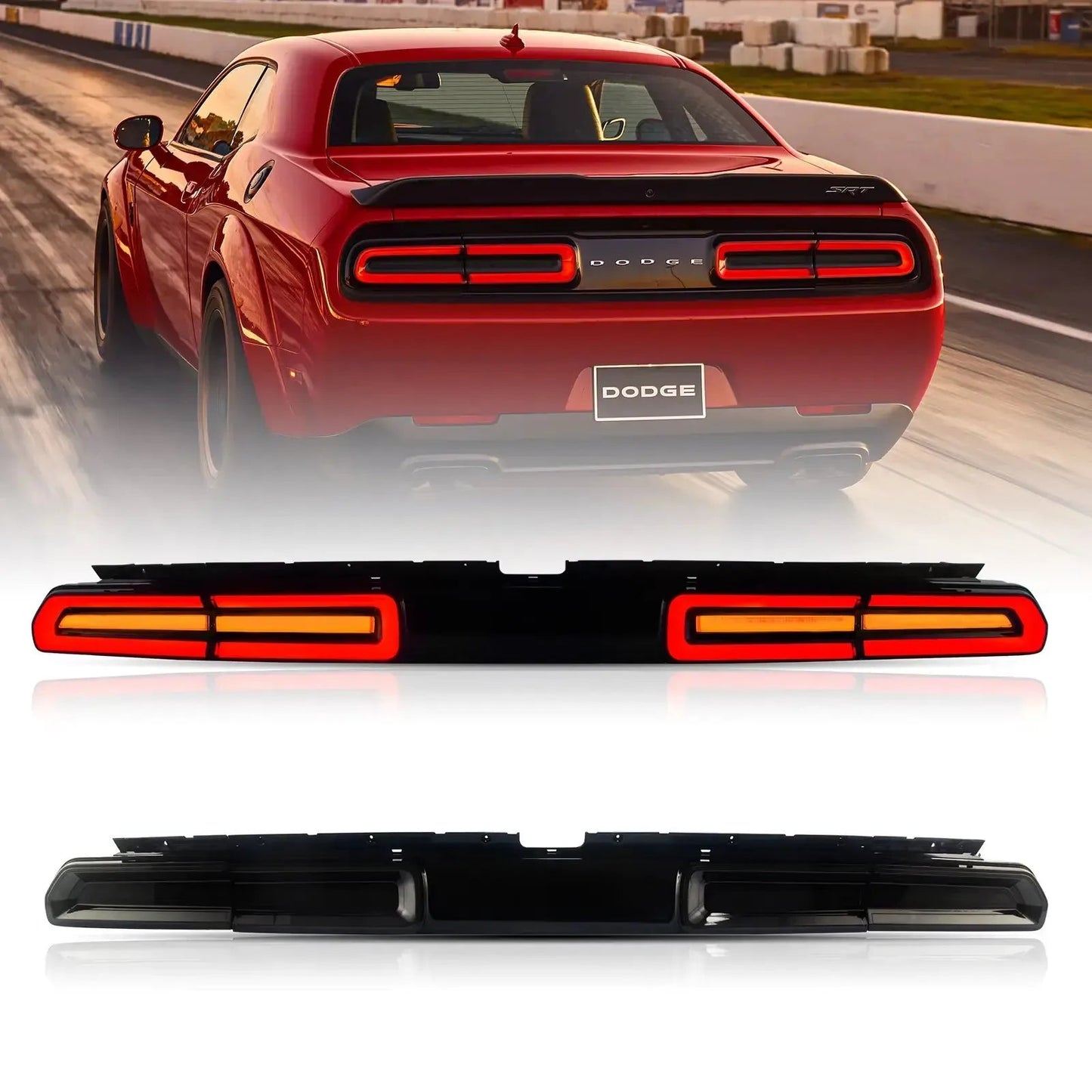 Vland 08-14 Challenger 3rd Gen (LC) Pre-Facelift Tail Lights With Sequential Turn Signal sayaragear