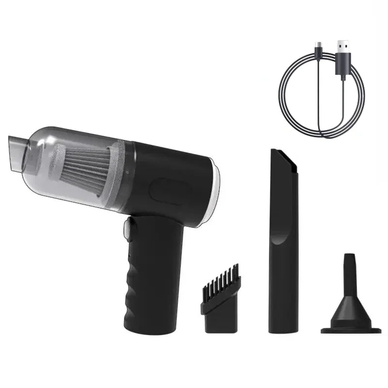 Wireless Car Vacuum Cleaner USB Charging 1200mAh Portable Cleaning Appliance Mini Wet and Dry Blow Vacuum Cleaner Household sayaragear