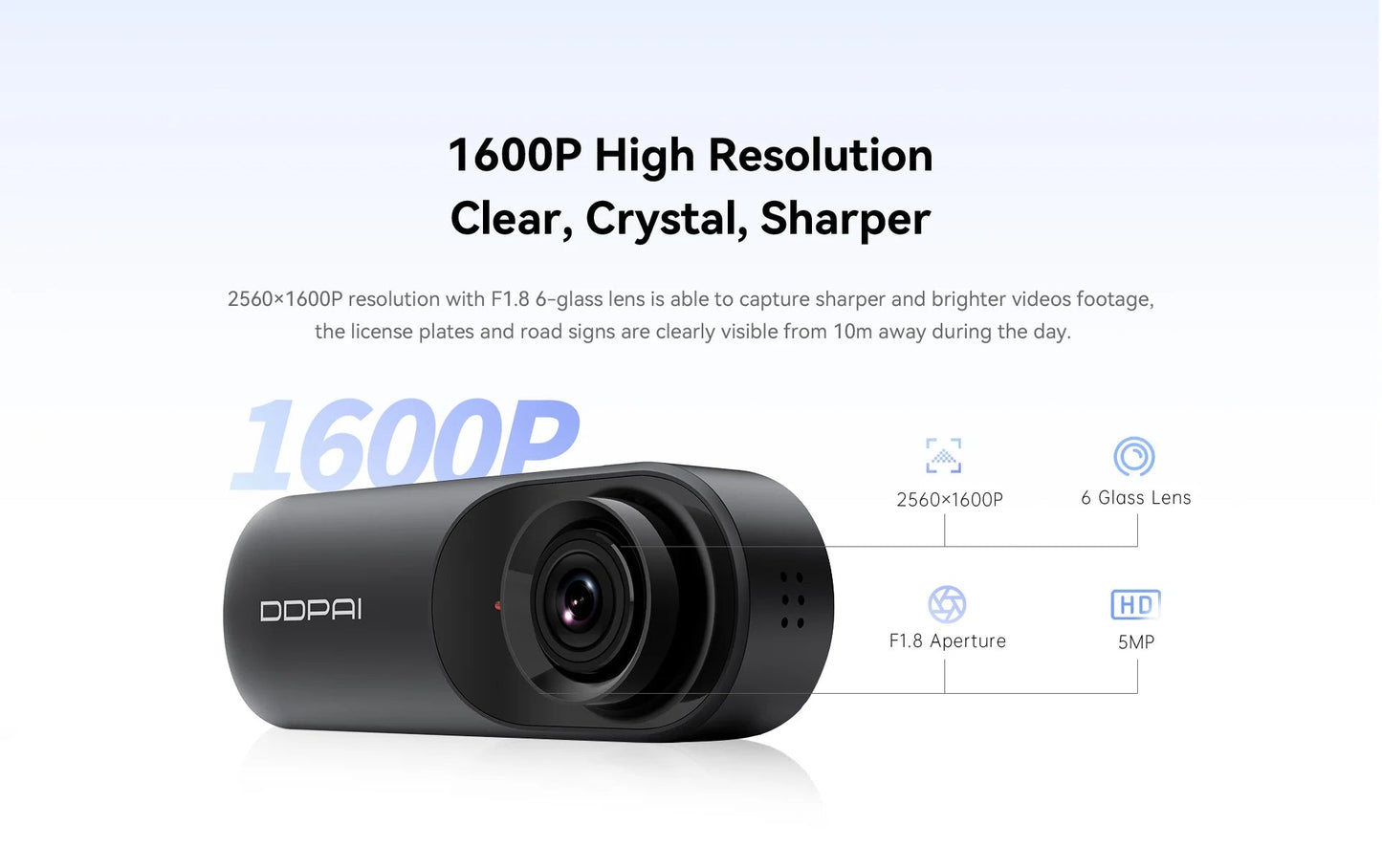 DDPAI Mola N3 Pro Dash Camera Driving Vehicle Cam Wifi Smart Connect Car Recorder 2.5K Car DVR Dash Camera sayaragear