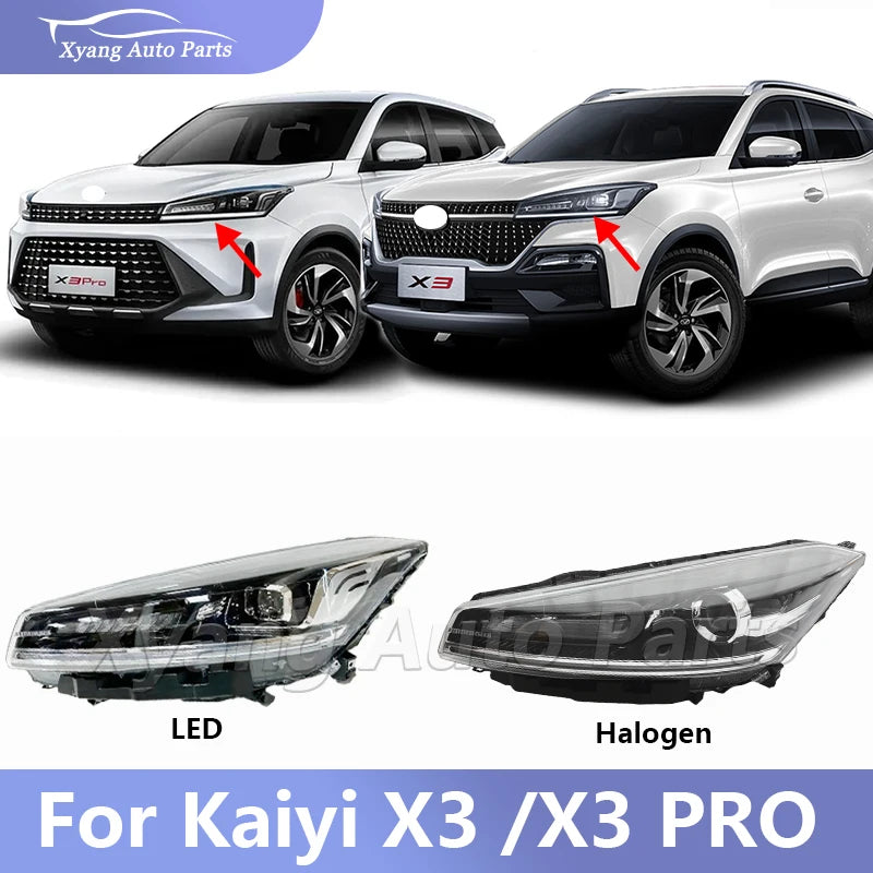 Front Headlight For Kaiyi X3 PRO/Kaiyi  Head Light Head Lamp  Front Light Assembly F01-4121010-02AA F03-4121010-02AA sayaragear