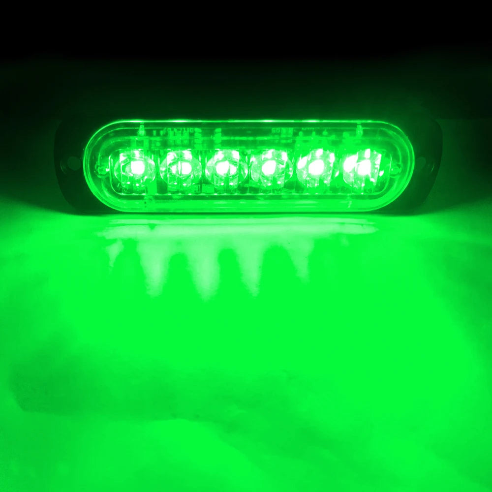 led strobe light Flashing Grille Lights Car emergency light 6LED WARN LIGHT police lights for car TRUCK strobe led light 12v 24v sayaragear