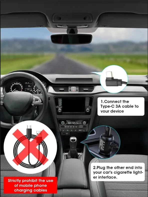 Dash Cam 4K UHD Recording Car Camera DVR Night Vision Video Recorder Built-In Wi-Fi Support GPS 24H Parking sayaragear