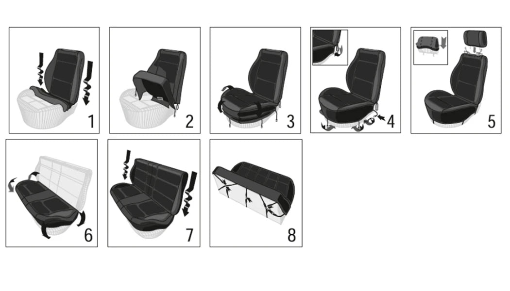 AUTO PLUS  Car Seat Covers Universal Size Fit For Most Car Suv Truck Van Car Accessories Interior Seat Covers For Car Full Set sayaragear