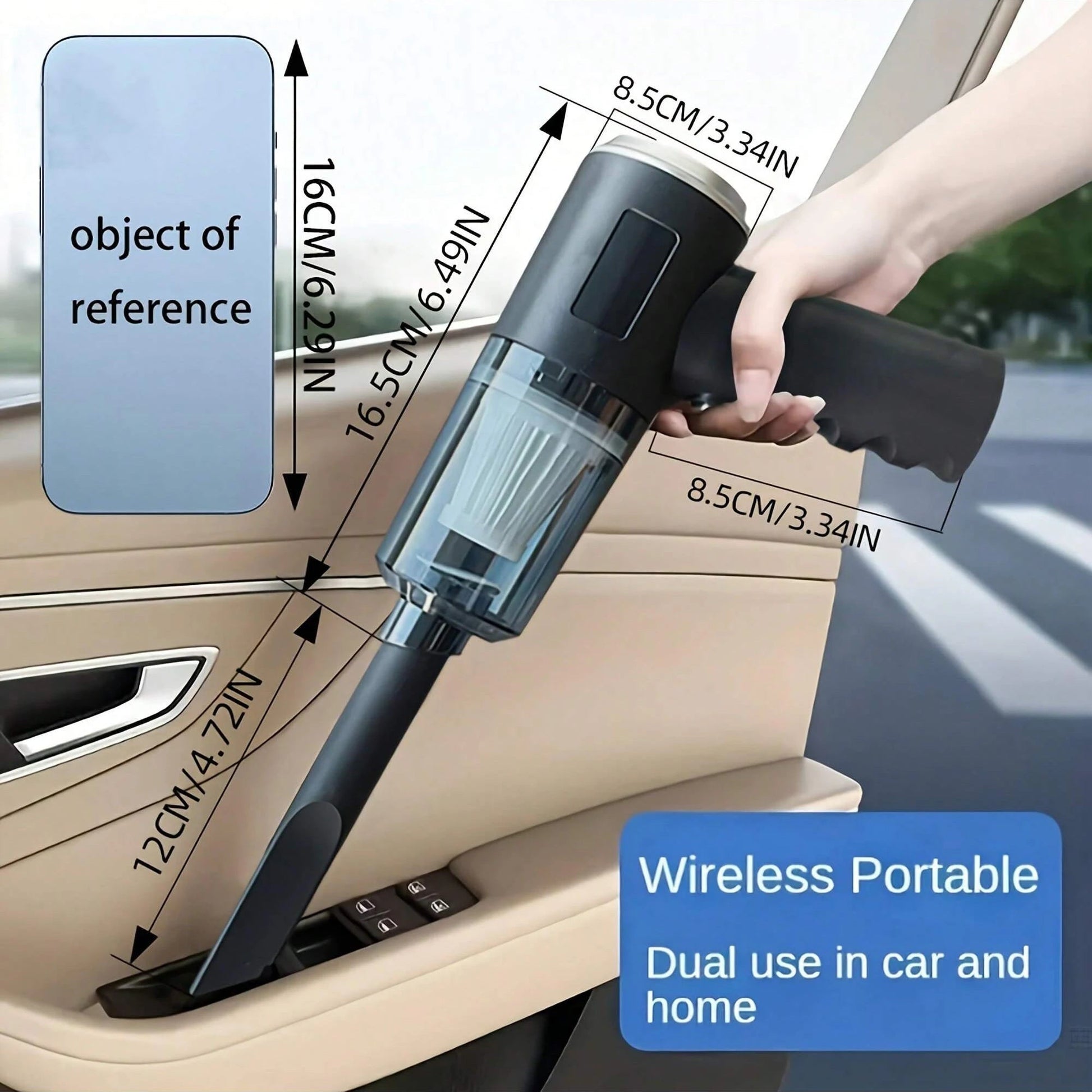 3 In 1 Integrated Suction And Blowing Vacuum Combination Vacuum Cleaner USB Charging Small Car Household Vacuum Cleaner sayaragear