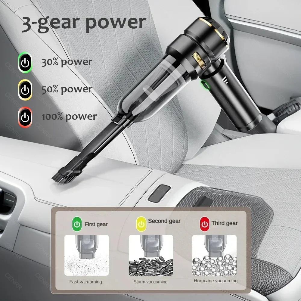CENRR 998000PA Car Vacuum Cleaner Powerful Portable HandHeld Vacuum Cleaner For Car Wireless Cleaner Robot Car Accessories sayaragear