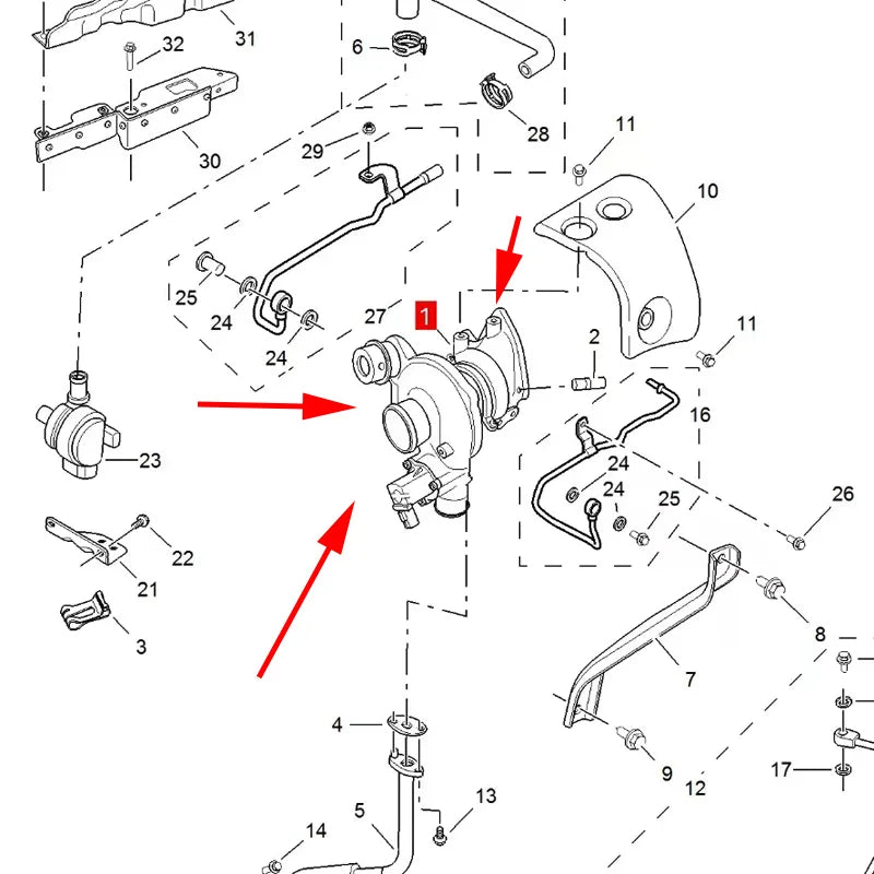 10005570 10650710 Turbocharger assembly For SAIC MG 950 RX5 RX8 HS GS MAXUS G10 20L4E 2.0T engine sayaragear