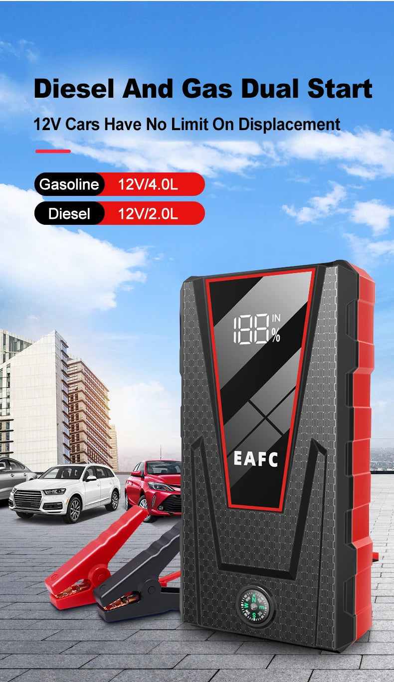 Car Jump Starter 2000A Power Bank Portable Car Battery Charger for 12V Auto Starting Device Petrol Diesel Emergency Booster sayaragear