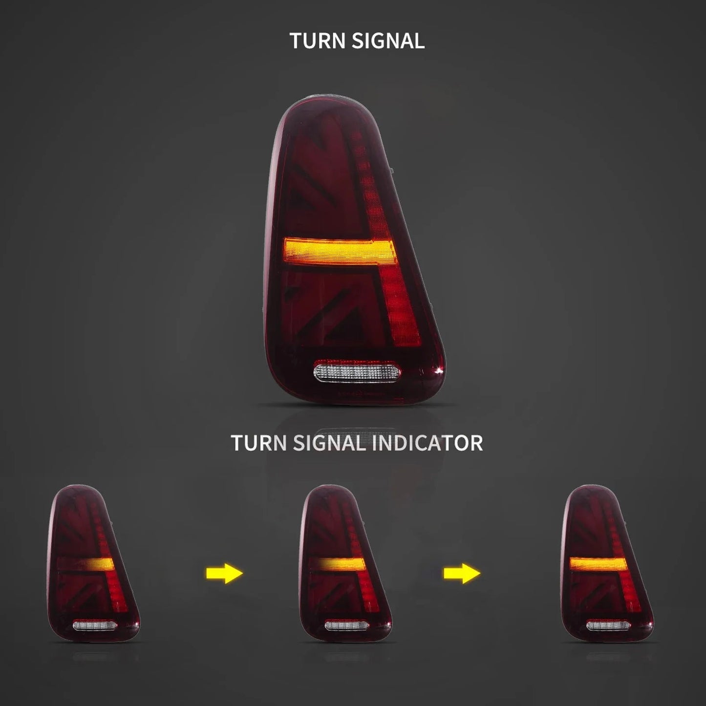 Vland 01-06 Mini R50 R52 R53 LED Tail Lights Rear Lamp Assembly Upgrade Replacement sayaragear