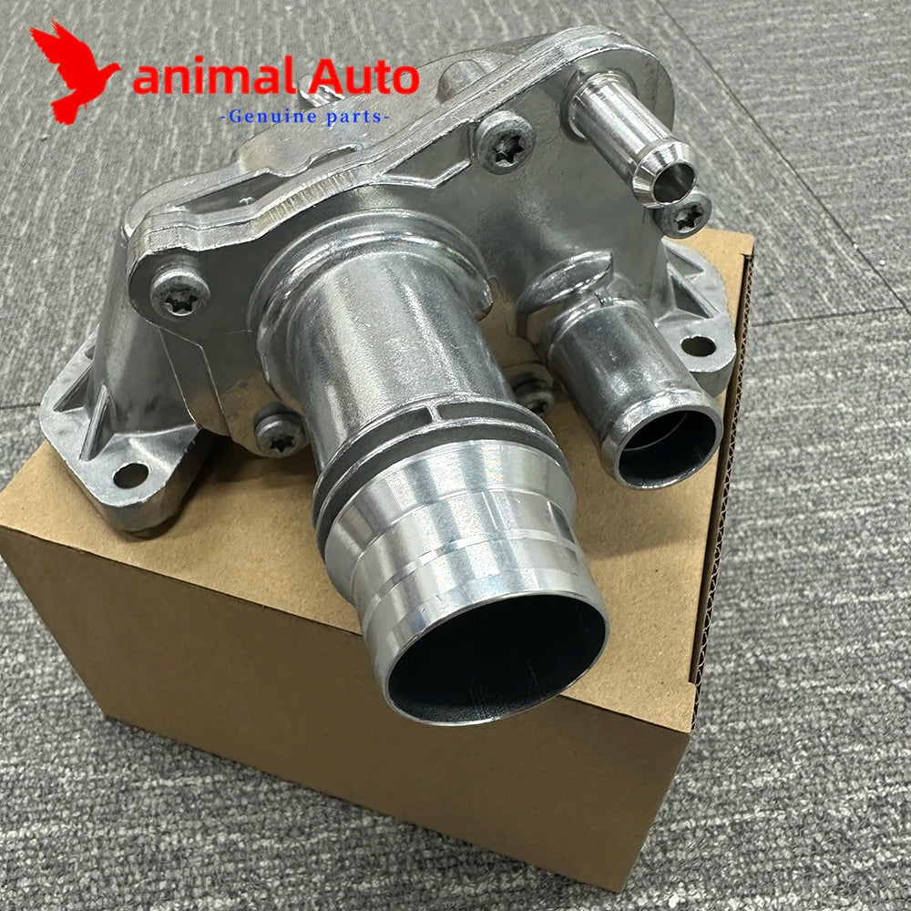 Aluminum thermostat for Land Range Rover Sport Discovery LR3 LR4 Jaguar XF 2.7 3.0 diesel Housing Water Outlet LR073372 sayaragear