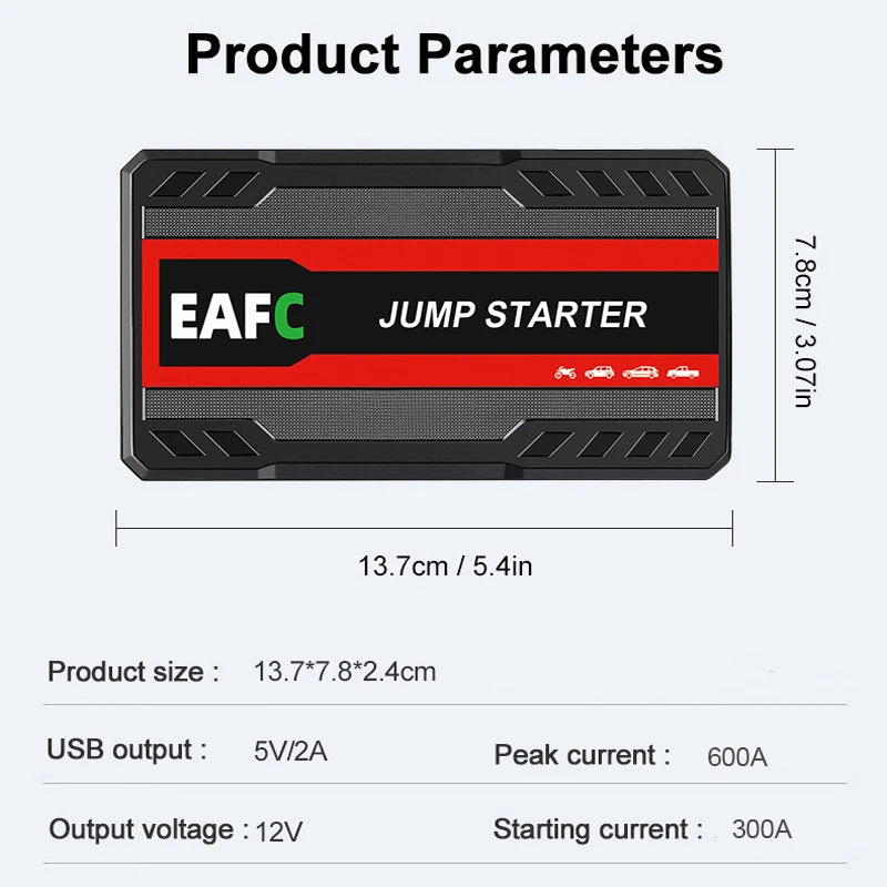 Car Jump Starter 2000A Power Bank Portable Car Battery Charger for 12V Auto Starting Device Petrol Diesel Emergency Booster sayaragear