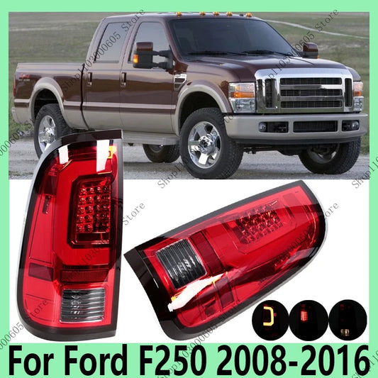 For Ford F250 2008-2016 Automobile Accessories Tail Light Assembly Turn Signal Reversing Emergency Brake Light Day Running Light sayaragear