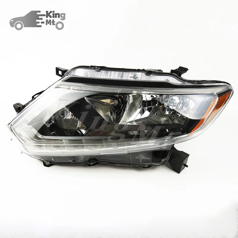 For Nissan Rogue X-Trail New 14-21 Halogen Headlight Assembly OEM Style Front Headlamp Bulb Socket Plug & Play Replacement sayaragear