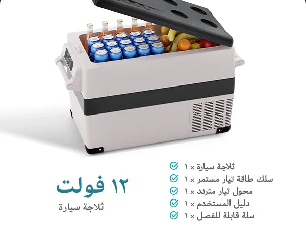 EUHOMY Portable Car Refrigerator, 35/45/55L Capacity, APP Control -20℃ to 20℃ Temp, Car Cooler Freezer For Outdoor Camping sayaragear