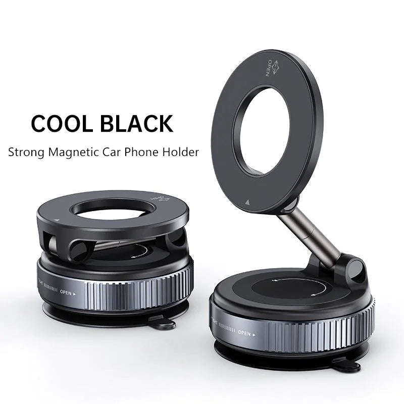 Vacuum Magnet Phone Bracket Multi-angles Adjustment Strong Magnetic Suck Design Foldable Car Holder For iphone Navigation Stand sayaragear