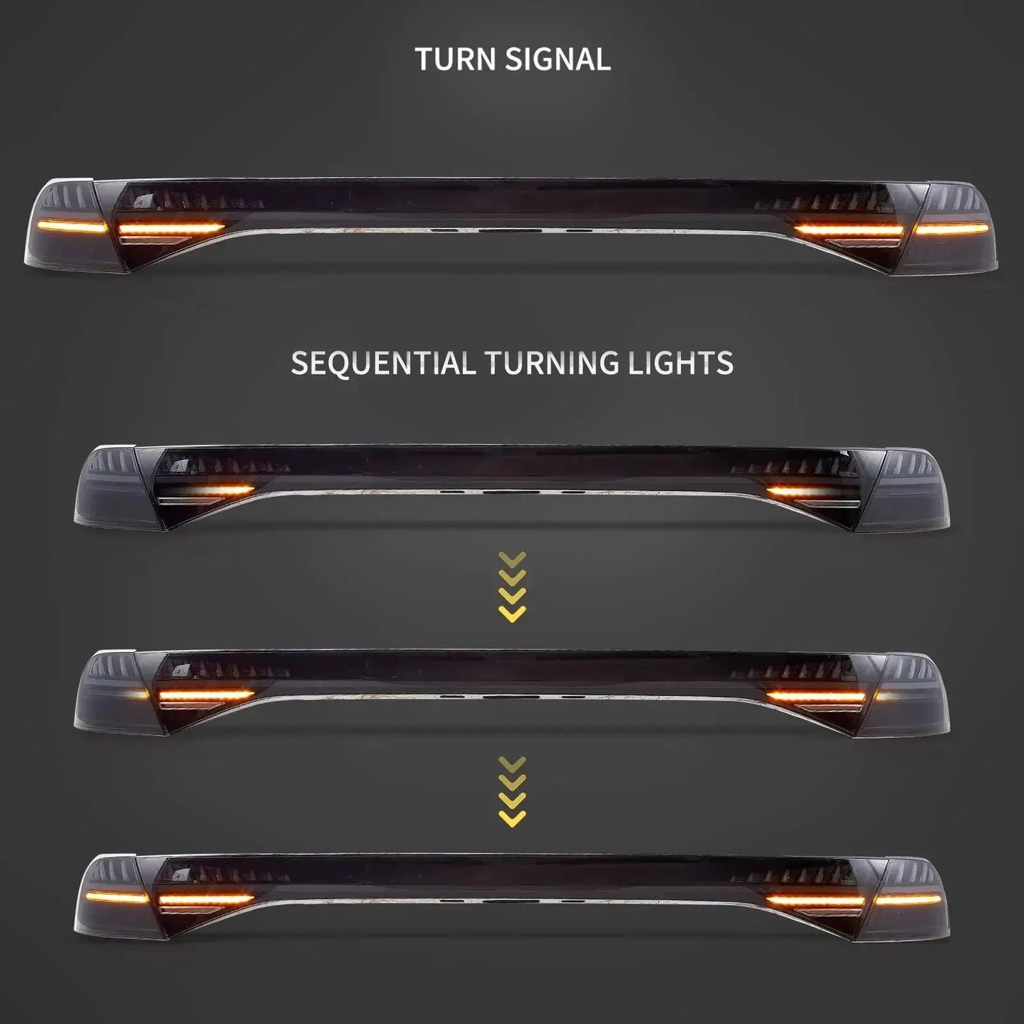 Vland 23-25 Accord Full LED Tail Lights Rear Lamps Assembly With Start-Up Animation sayaragear
