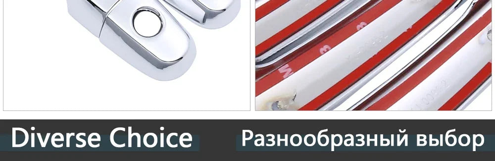 Chrome Car Door Handle Cover for Seat Leon MK1 1M 1999~2004 Handles Covering Trim Set Exterior Accessories 2000 2001 2002 2003 sayaragear