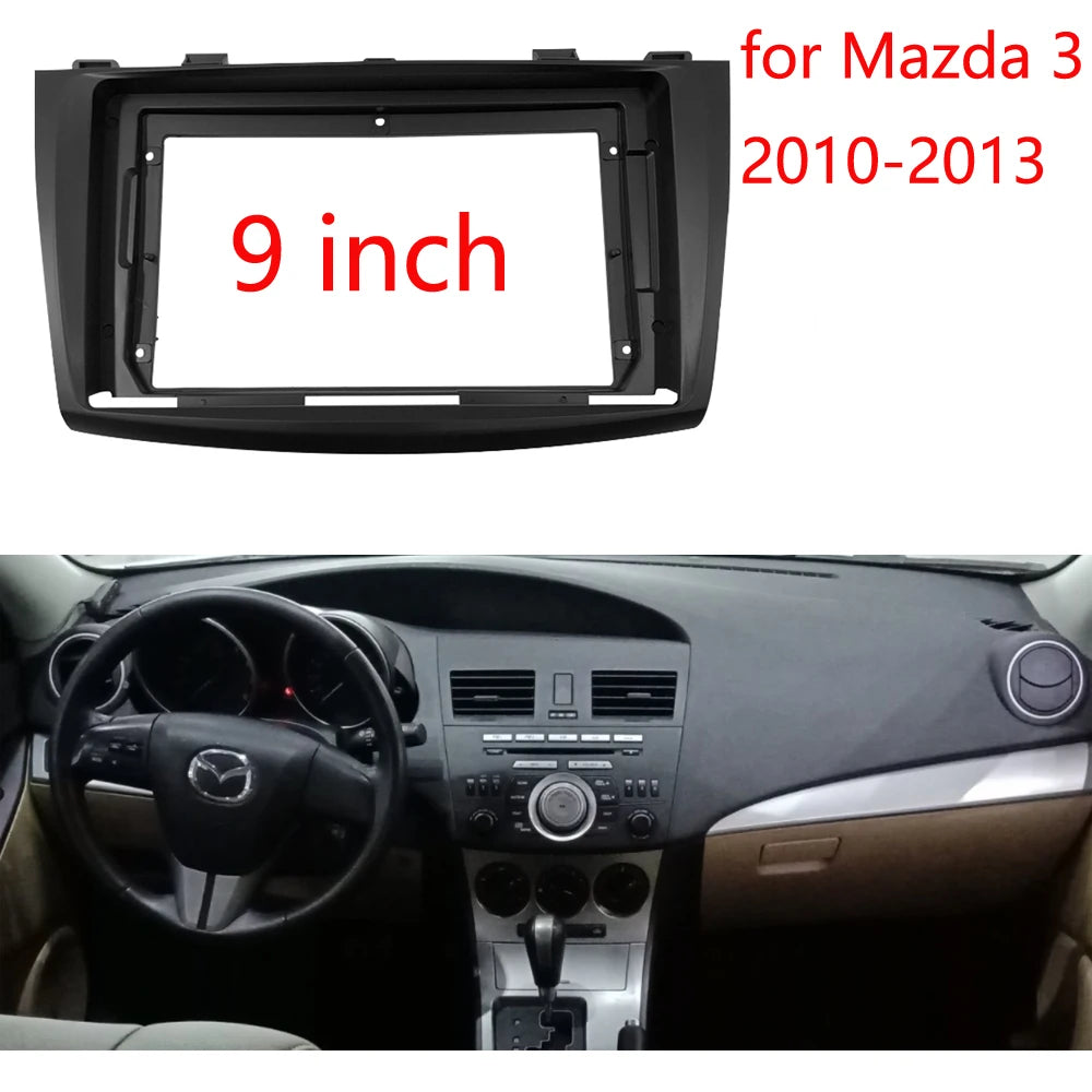 Car Radio Panel Mounting for Mazda 3 Axela 2009 2010 2011 2012 2013 GPS Stereo DVD Install Dash Panel Mounting Bezel Frame Kit sayaragear